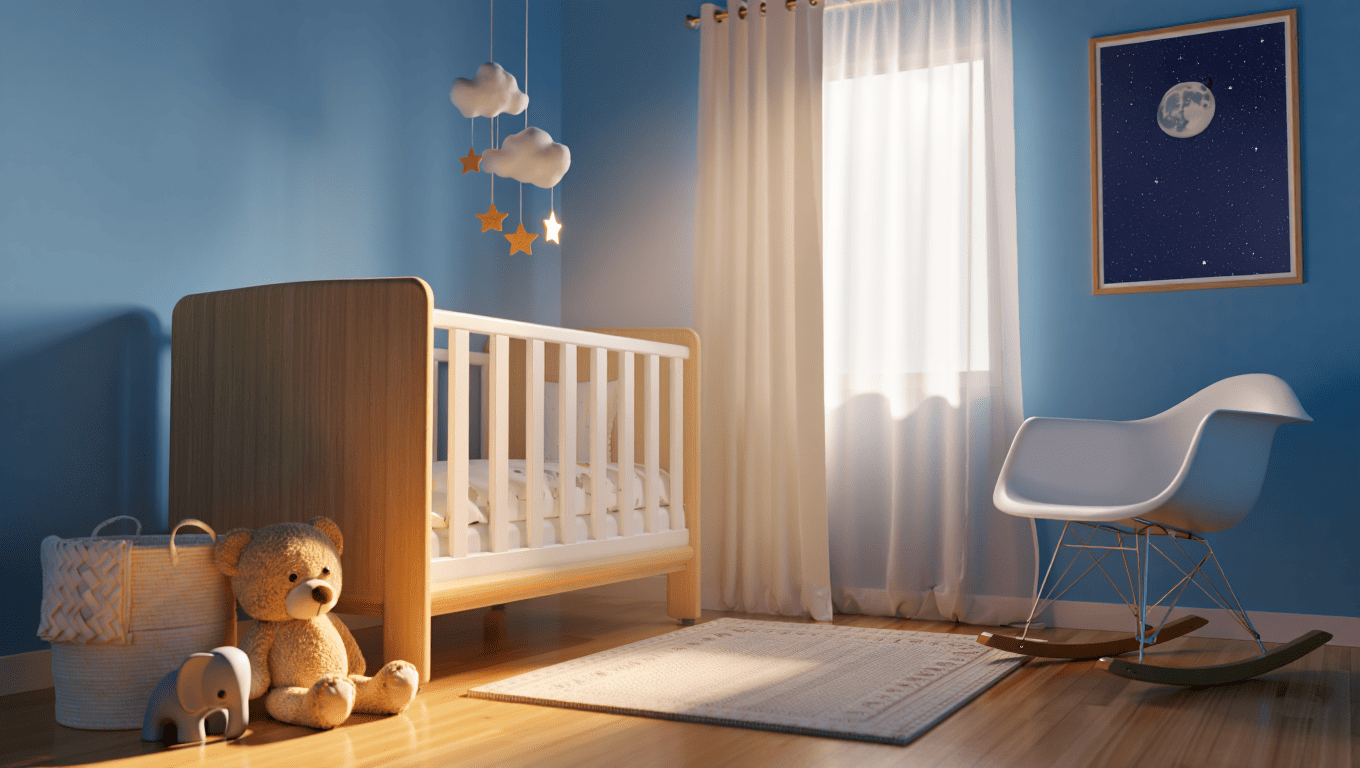 Chambre Bébé Bleu Déco : Idées Ambiance Apaisante