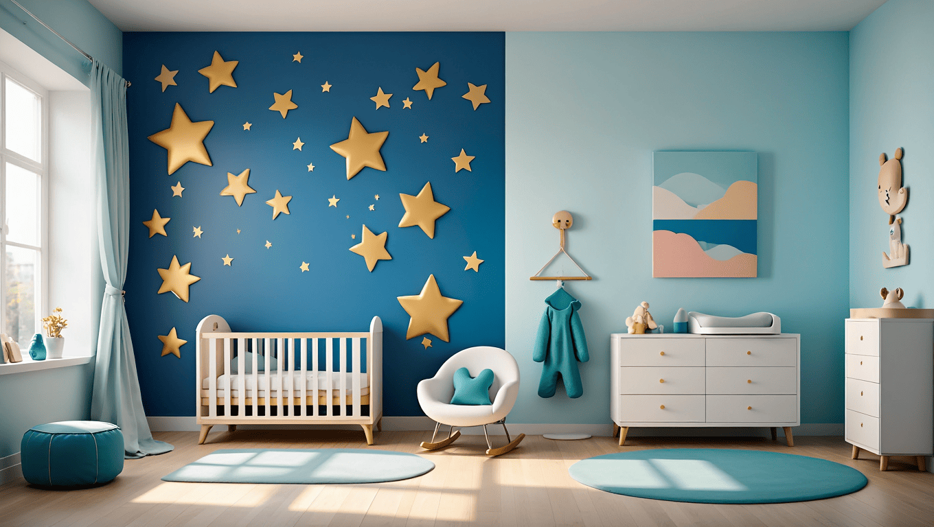 Chambre Bébé Bleu Déco : Idées Ambiance Apaisante