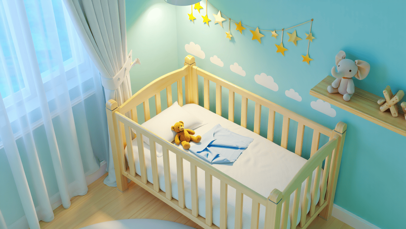 Chambre Bébé Bleu Déco : Idées Ambiance Apaisante