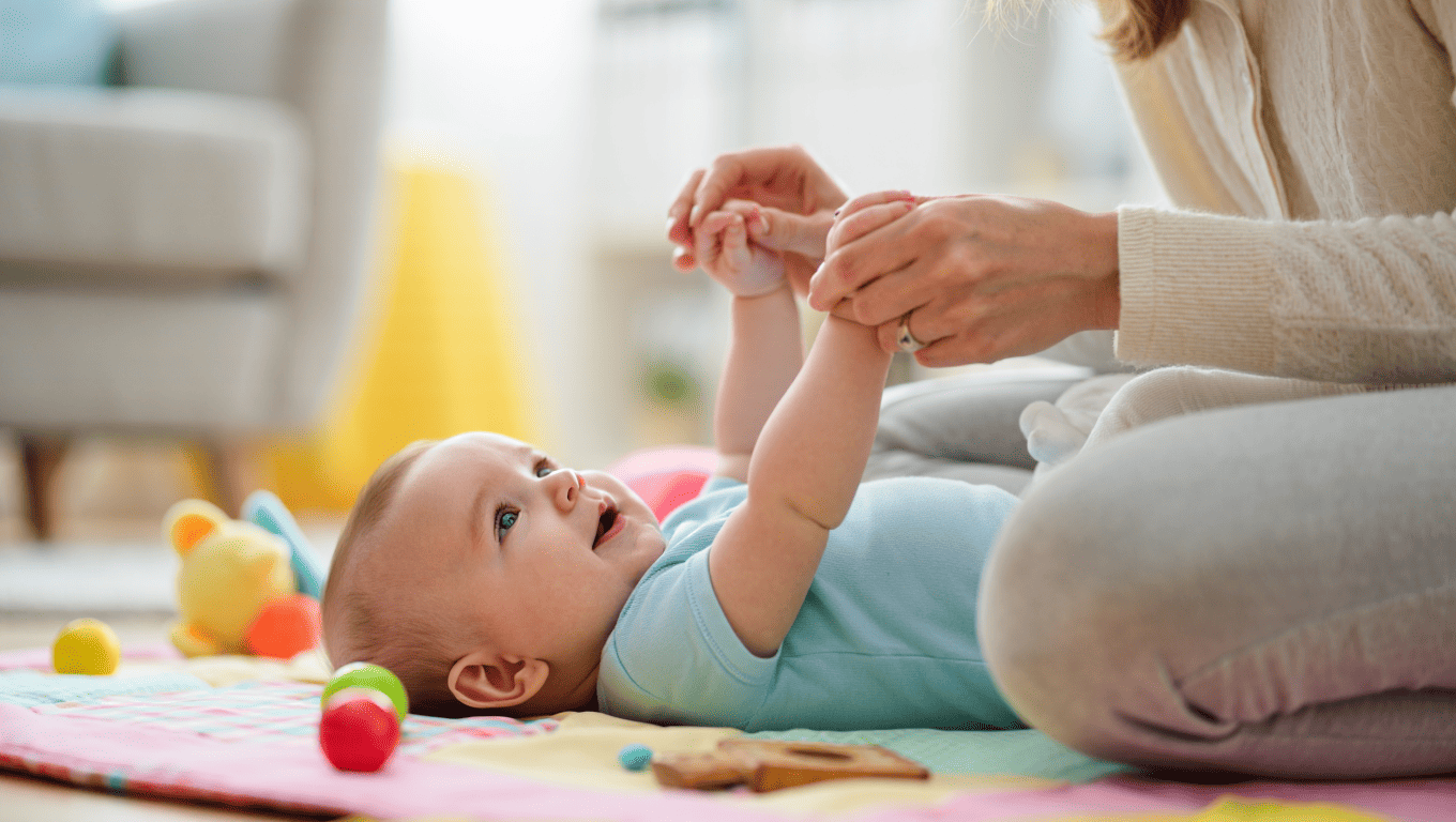 Journée type bebe 4 mois : sommeil; éveil; repas