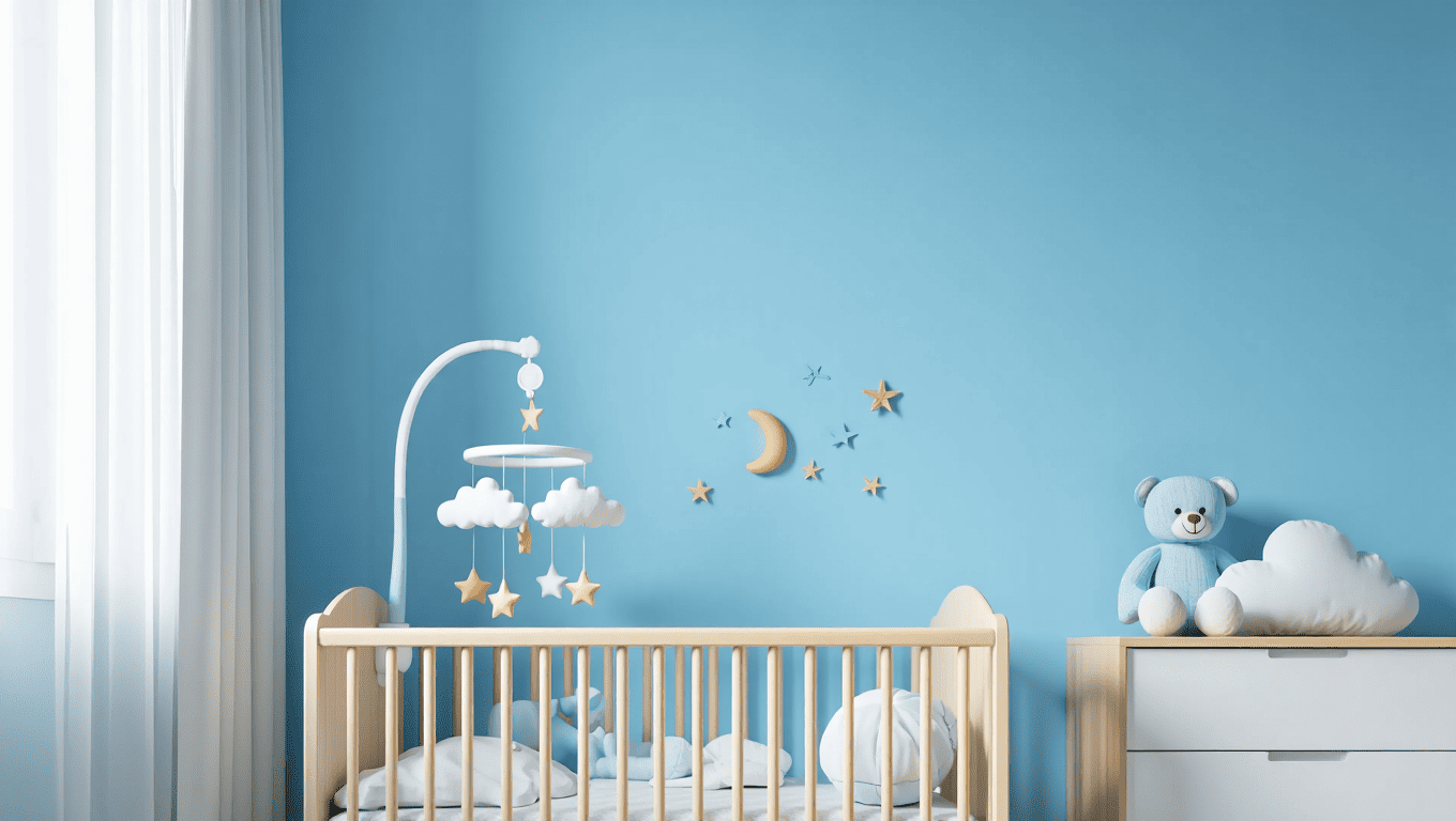 Chambre Bébé Bleu Déco : Idées Ambiance Apaisante