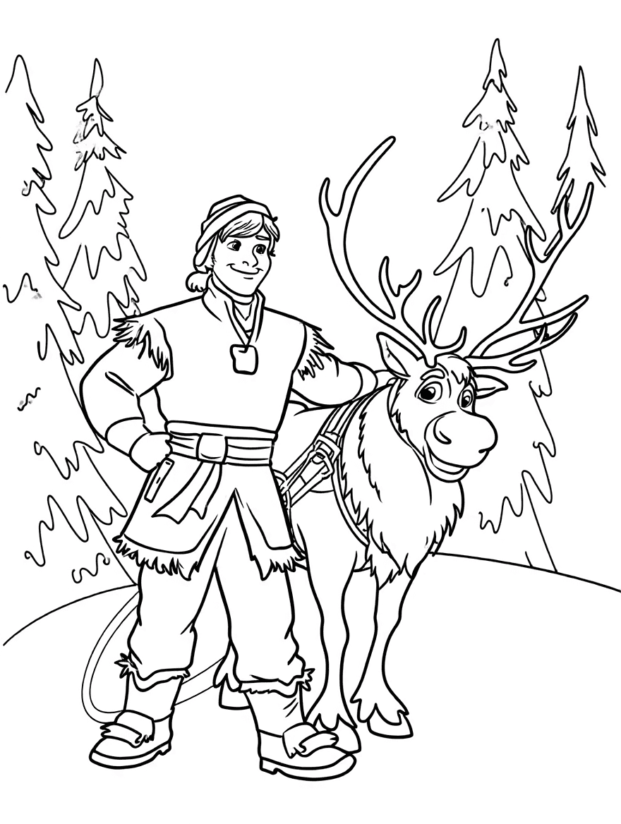 Coloriage reine des neiges
