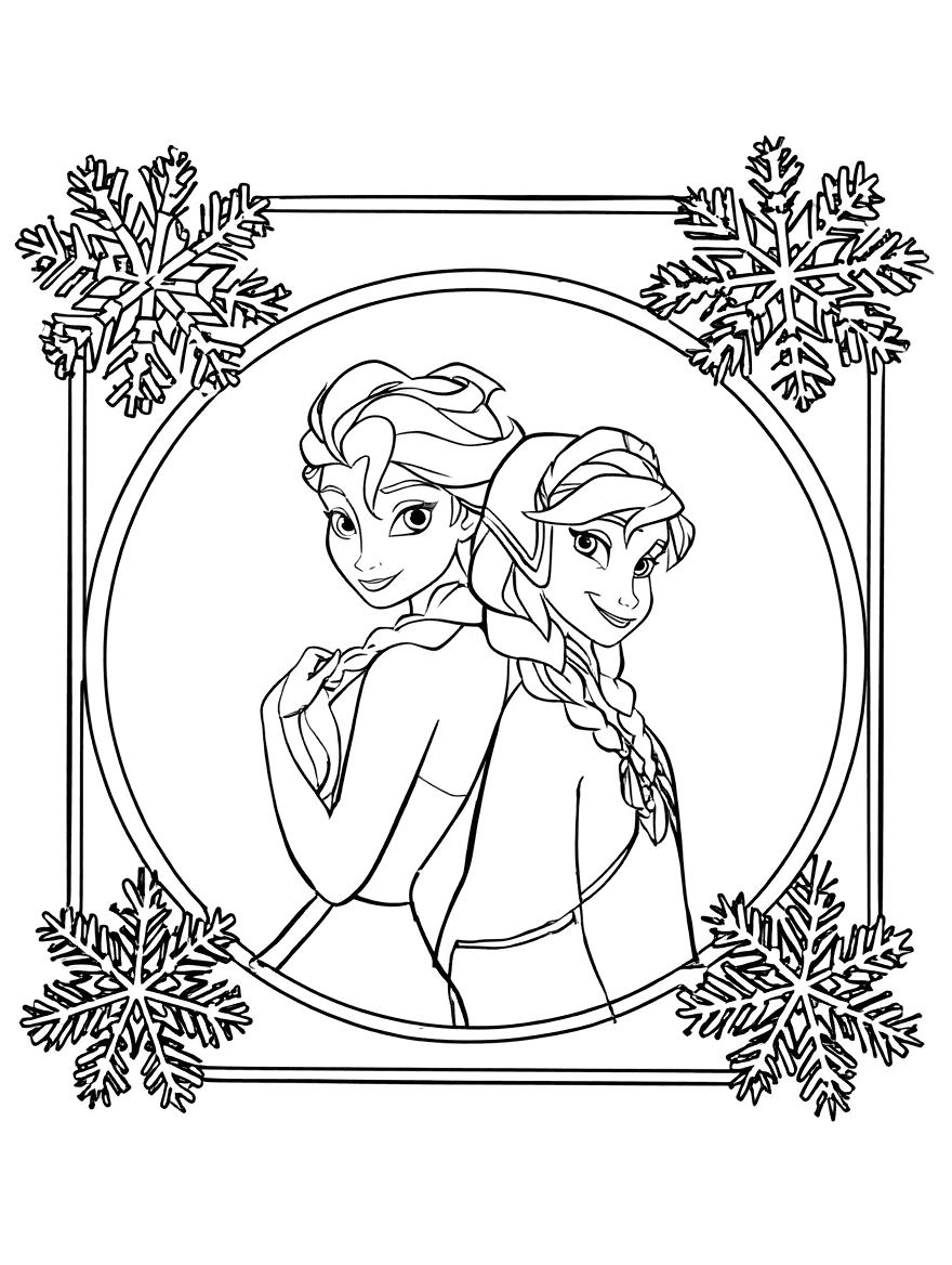 Coloriage reine des neiges