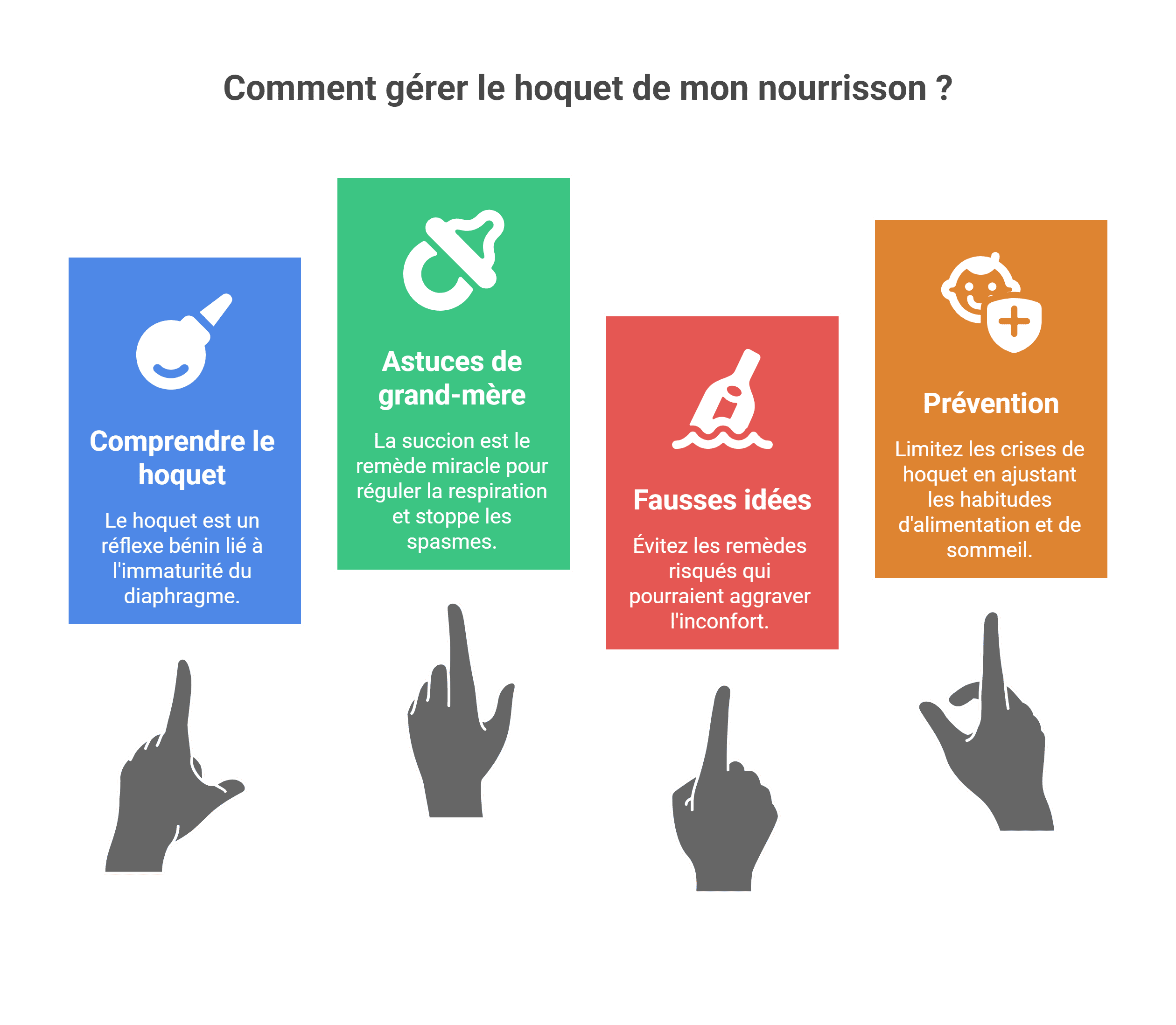 Remèdes hoquet nourrisson - Top astuces de grand-mère