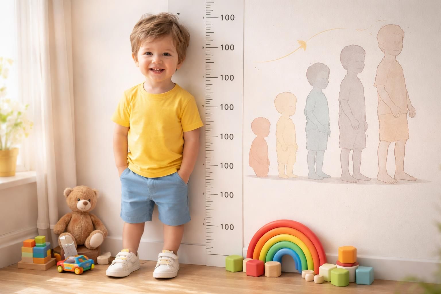 découvrez les tailles moyennes d'un enfant de 4 ans ainsi que les principaux repères de croissance pour mieux suivre son développement.