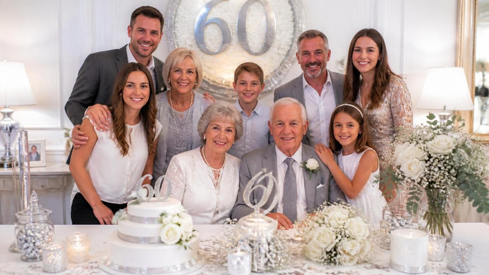 célébrez 60 années d'amour et de complicité avec nos idées et conseils pour des noces de diamant inoubliables.
