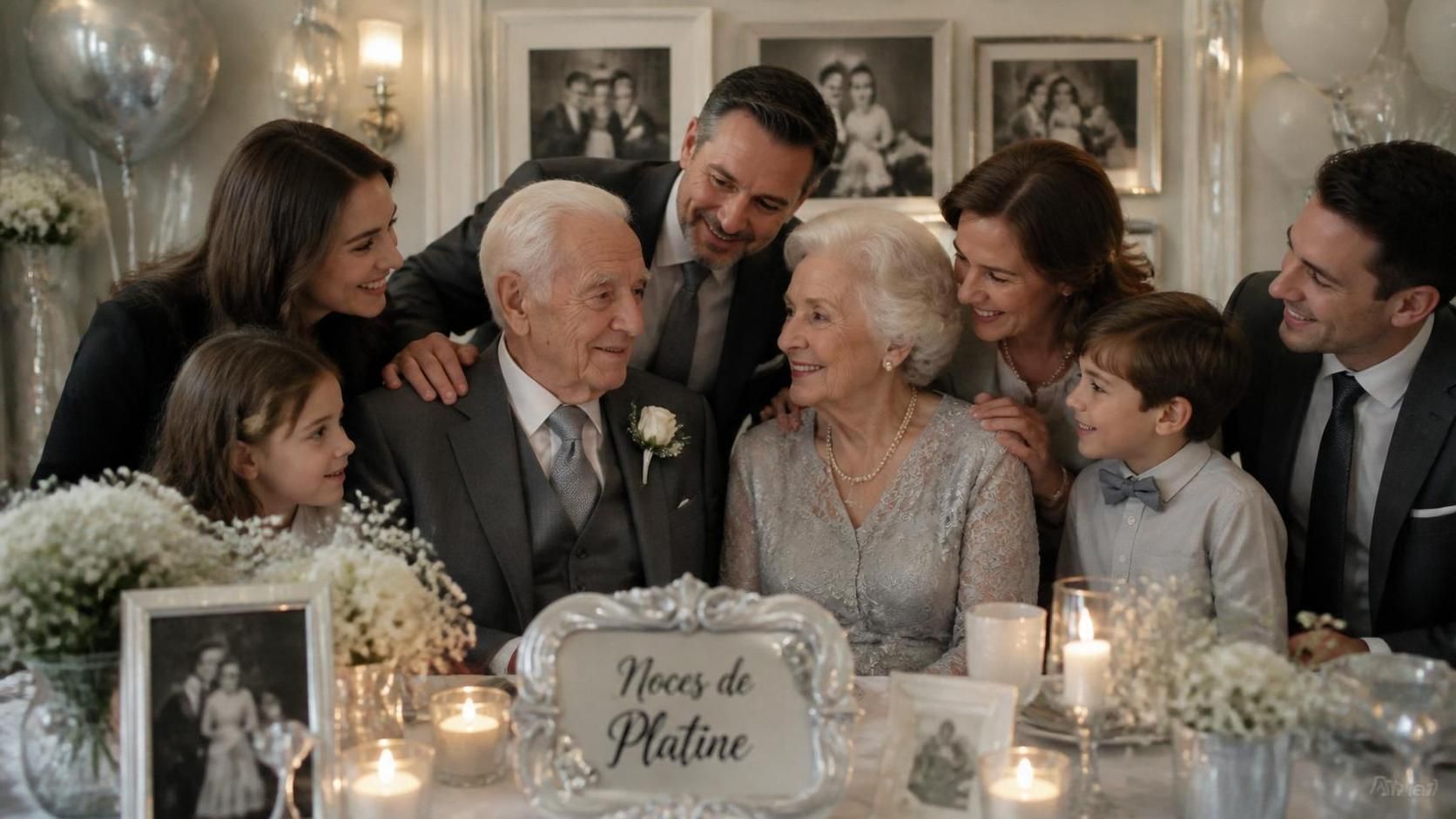célébrez 70 années d'amour et de complicité avec nos idées et conseils pour des noces de platine mémorables.