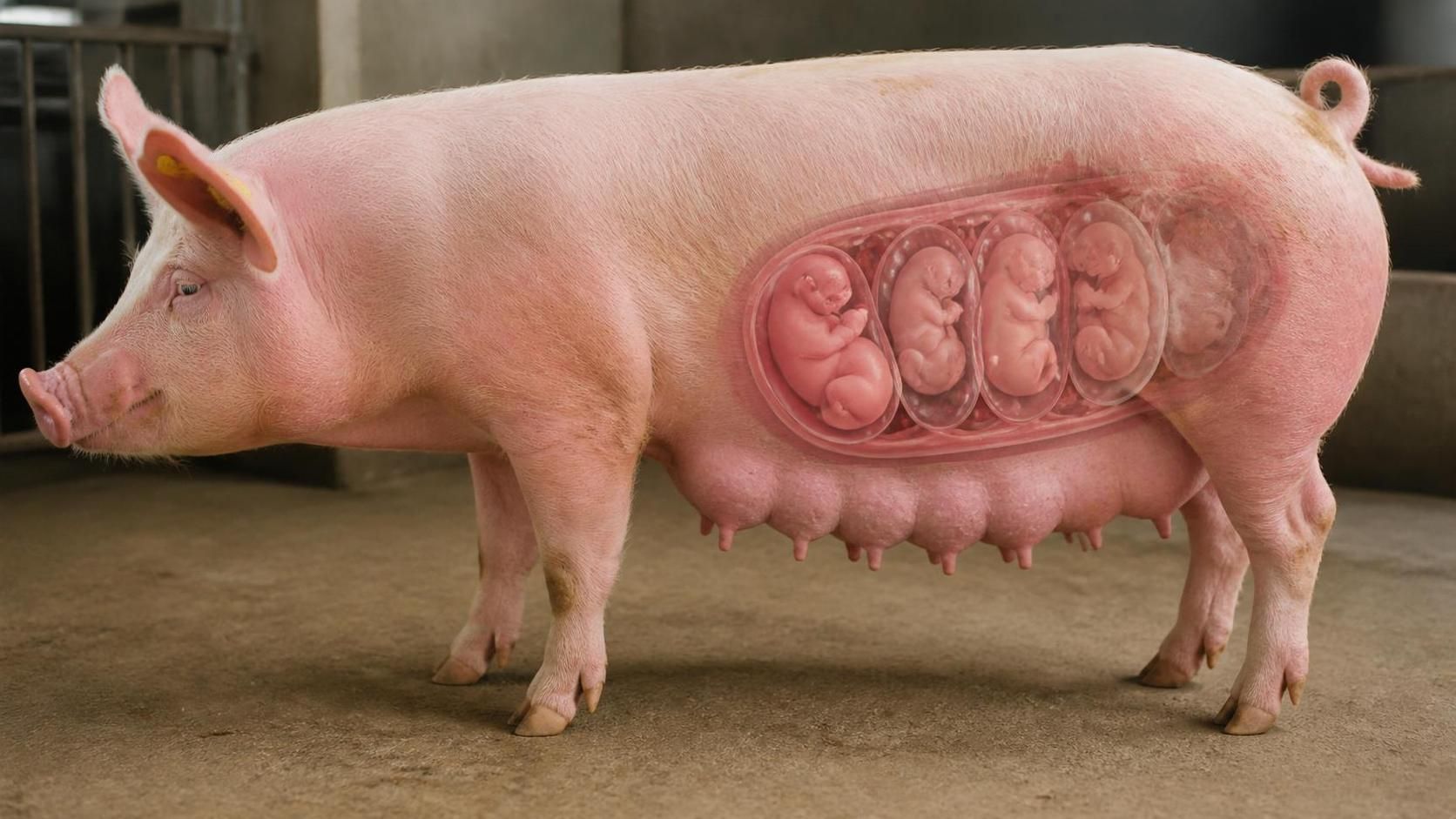 découvrez le développement du porcelet dans le ventre de la truie et tout ce qu'il faut savoir sur la gestation du porc, de la conception à la naissance.