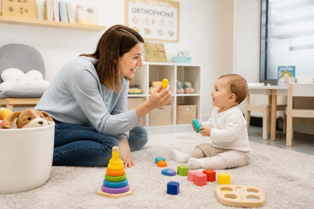 découvrez comment l'orthophonie accompagne les premiers pas de votre bébé vers la communication, en favorisant le développement du langage et des compétences vocales dès les premiers mois.