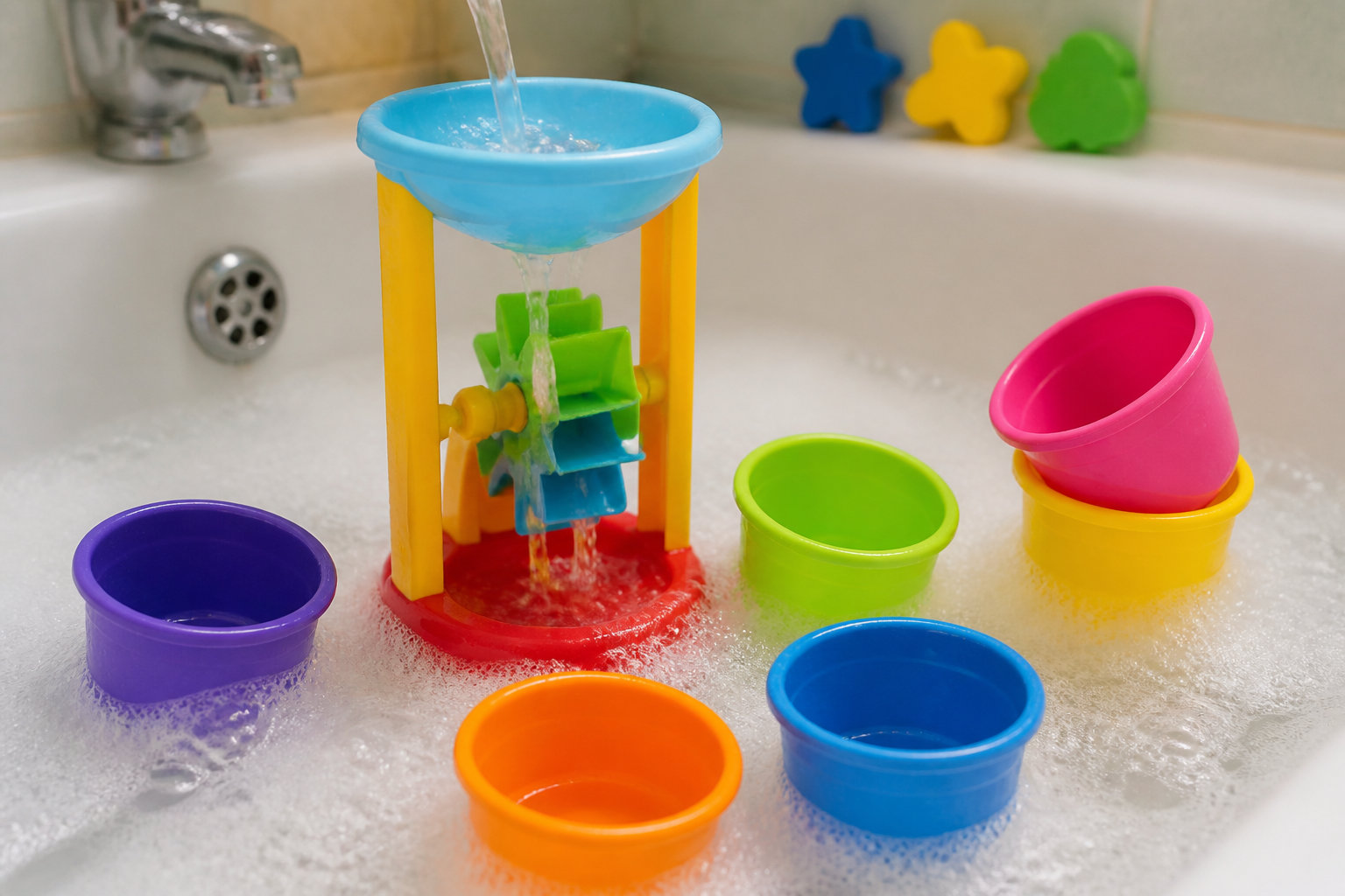 Le jouet de bain pour bébé transforme le lavage en moment de plaisir