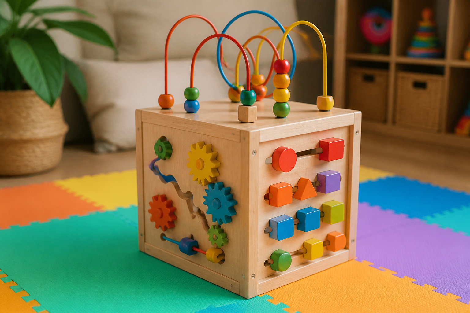 Le cube d'activité pour bébé, un allié tout-en-un pour sa concentration