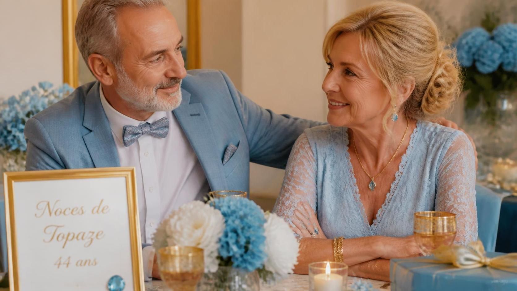 découvrez comment célébrer les noces de topaze, symbole d'amour précieux et de durabilité, avec des idées et des conseils pour marquer cette étape unique de votre mariage.