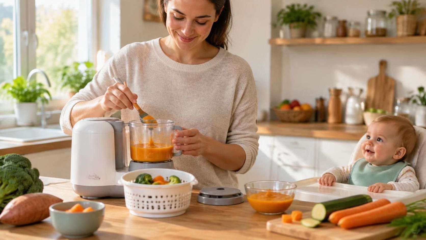 découvrez les critères essentiels pour choisir un robot de cuisine pour bébé adapté à vos besoins : fonctions, capacité, entretien et budget.