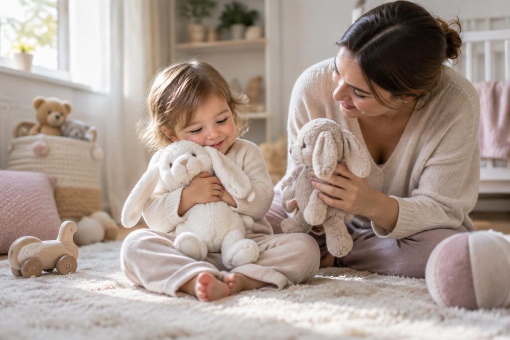 découvrez comment choisir un doudou blanc doux, sûr et adapté à l’âge de votre enfant pour l’accompagner au quotidien et le rassurer.