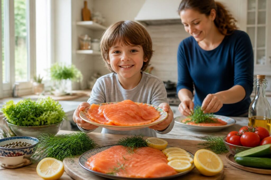 découvrez les bienfaits nutritionnels du saumon fumé pour les enfants et les précautions à prendre pour une consommation sûre et équilibrée.
