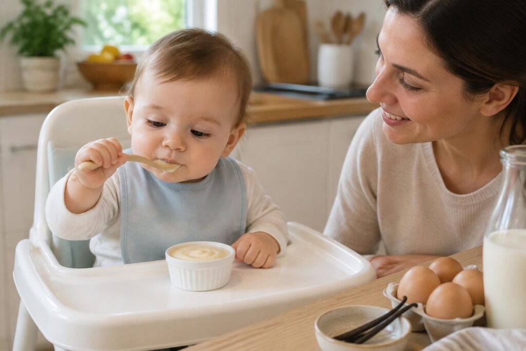 découvrez à quel âge proposer de la crème pâtissière à bébé, en quelle quantité et quelles précautions prendre pour une dégustation adaptée.