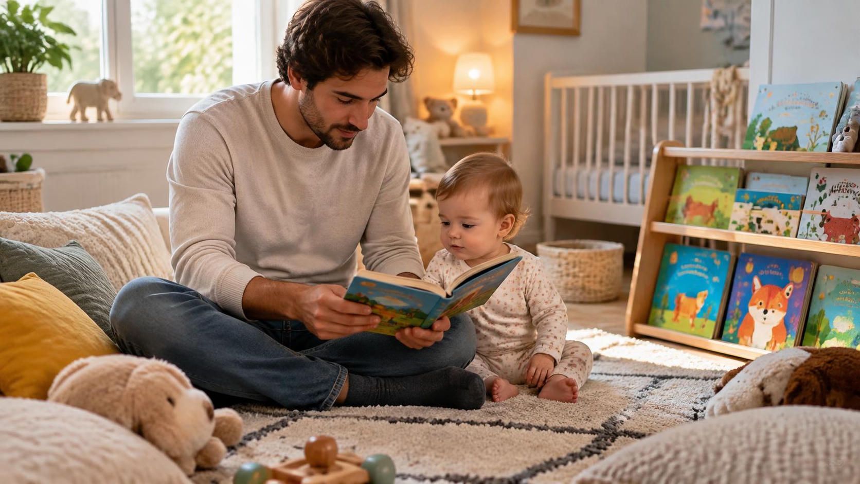 découvrez comment aménager un coin lecture confortable et sécurisé pour bébé, avec des livres adaptés et un espace propice à son éveil.
